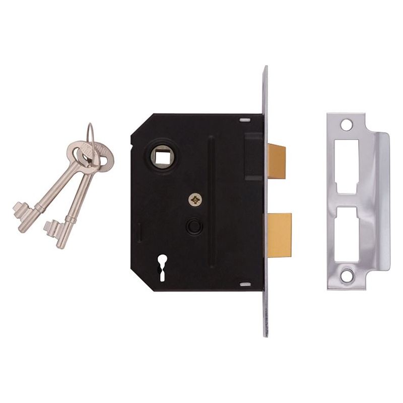 Union 2295 2 Lever Mortice Sashlock Polished Brass 76mm 3in Box UNION - Dynamic Drive