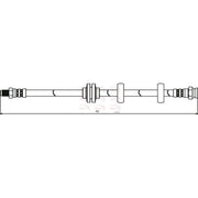 Apec Brake Hydraulic Hose Line Front HOS3008