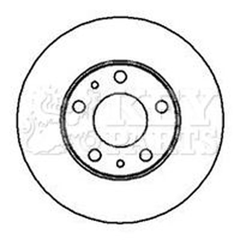 Key Parts 2 x Vented Front Brake Discs KBD5094-x2
