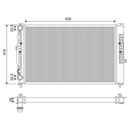 Valeo Engine Radiator 731537