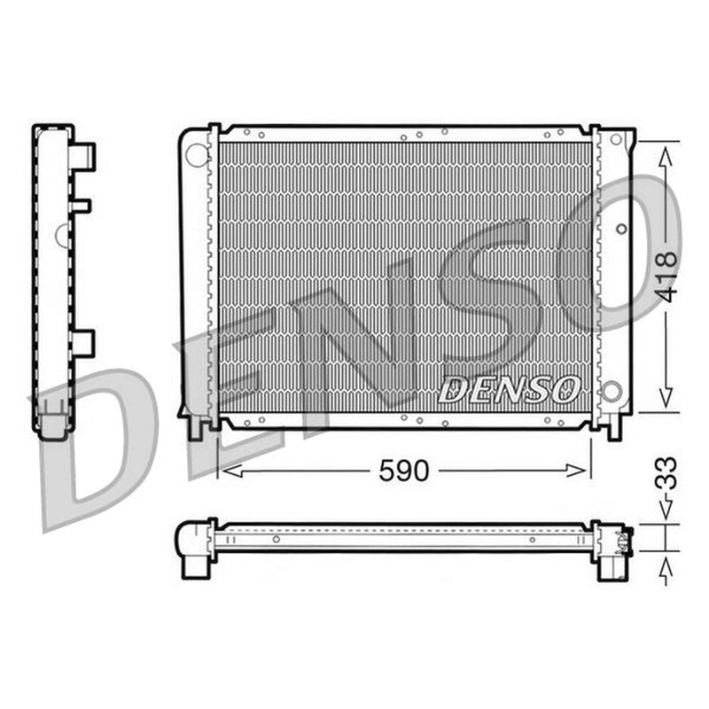 Denso Engine Radiator fits Volvo 940 1990-1998 2.0 2.3