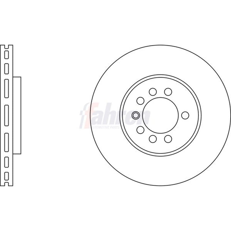 Fahren Front Brake Vented Discs & Pads fits Opel Astra G 2001-2005 2.0
