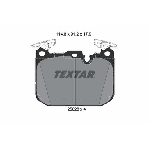 Textar Front Brake Pad Set 2502805