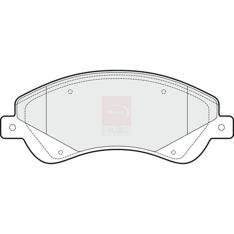 Apec Front Brake Pad Set fits Ford Transit 2006-2014 2.2