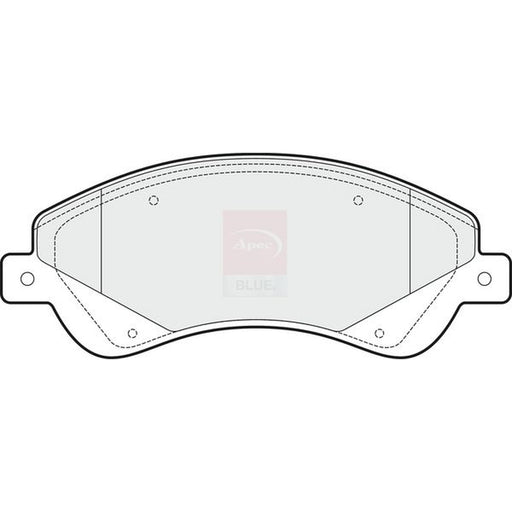 Apec Front Brake Pad Set fits Ford Transit 2006-2014 2.2