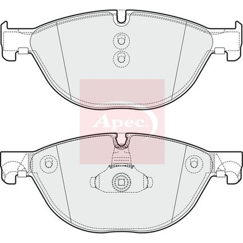 Apec Front Brake Vented Discs & Pads fits BMW 5 2013-2017
