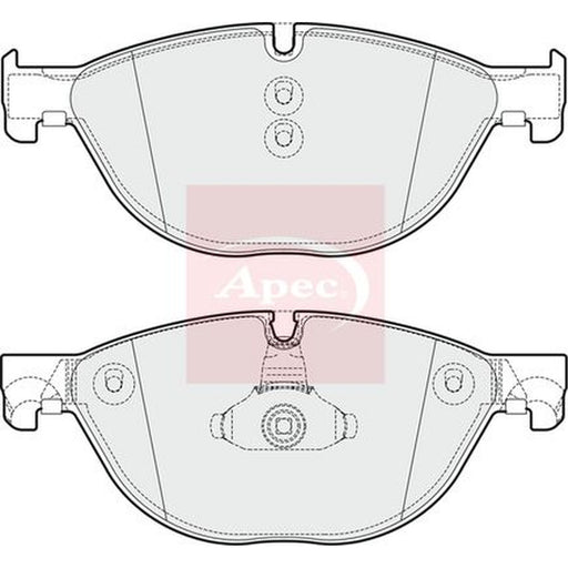 Apec Front Vented & Rear Vented Brake Discs & Pads fits BMW 5 2010-2017