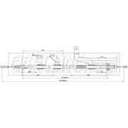 First Line Handbrake Cable Right Rear fits Hyundai Accent IV 2010-2018 1.4 1.6