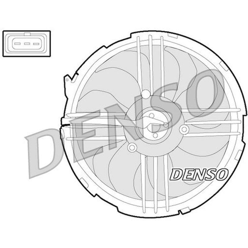 Denso Engine Cooling Fan fits Seat Arosa 2000-2004 1.4