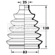 First Line Drive Shaft Bellow Kit Front Left Thermoplast fits Abarth 500 2008 on