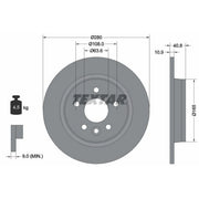 Textar 2 x Solid Rear Brake Discs 92255603-x2