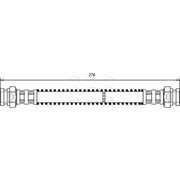 Apec Brake Hydraulic Hose Line Rear fits Peugeot 205 1983-1998