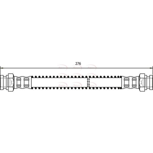 Apec Brake Hydraulic Hose Line Rear HOS3308