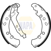NAPA Brake Shoe Set Axle Kit fits Toyota Aygo X 2022 on 1.0