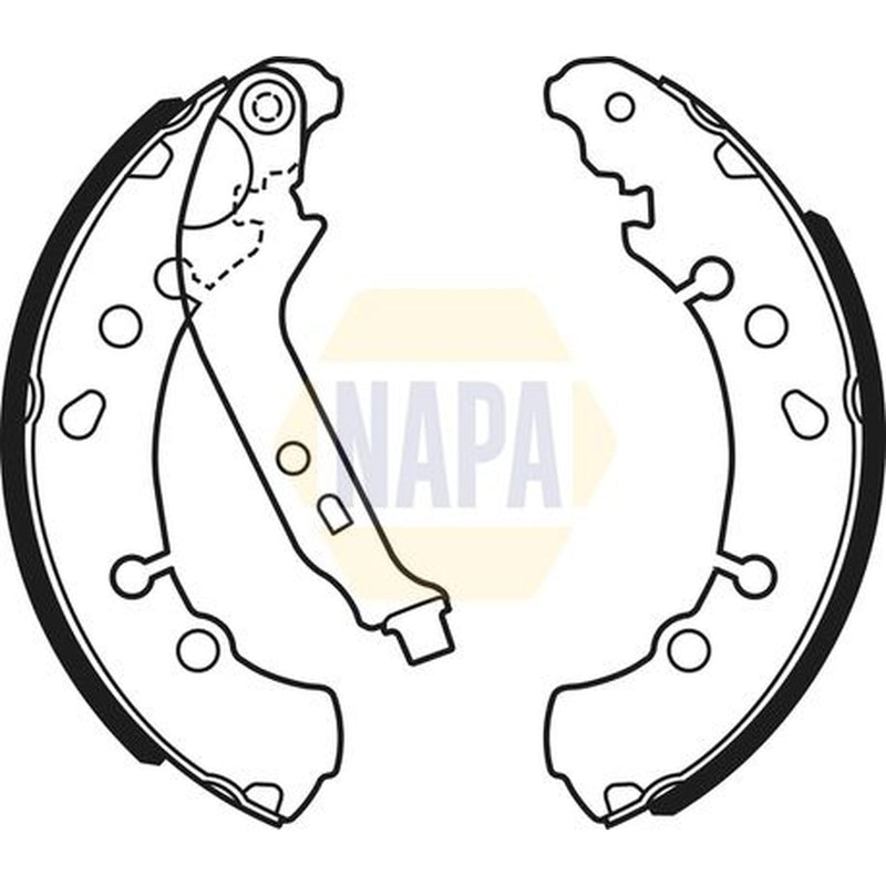 NAPA Brake Shoe Set Axle Kit fits Toyota Aygo X 2022 on 1.0