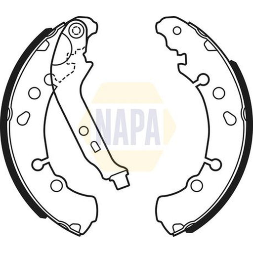 NAPA Brake Shoe Set Axle Kit fits Toyota Aygo X 2022 on 1.0