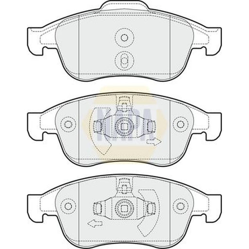 NAPA Front Brake Pad Set NBP1376