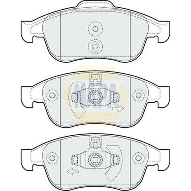 NAPA Front Brake Discs & Pads fits Renault Megane III Grandtour 2012-2016 2.0