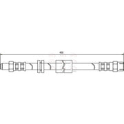 Apec Brake Hydraulic Hose Line Front fits BMW 5 1981-1987