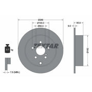 Textar 2 x Solid Rear Brake Discs 92170403-x2