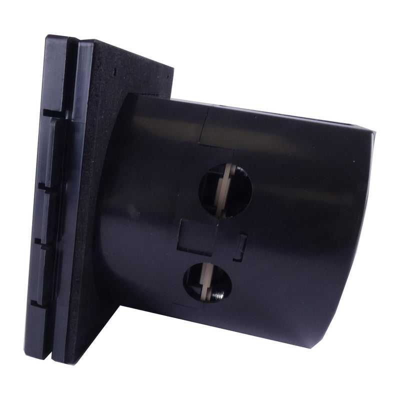 Mains 230V 16A Flush Hook Up Socket Caravan Motorhome Camper Van RV Black Powerpart  - Dynamic Drive
