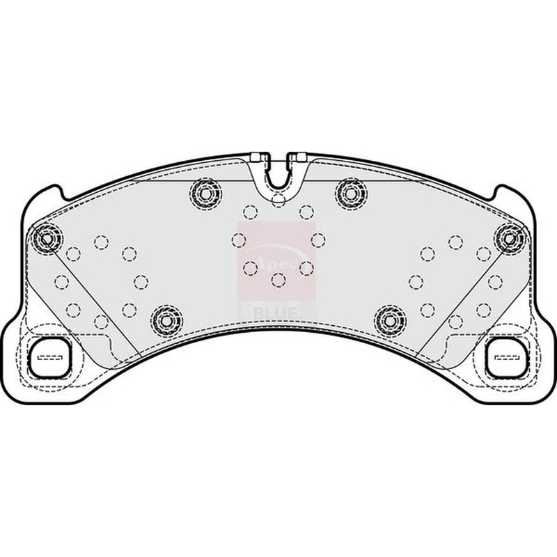 Apec Front Brake Pad Set fits Porsche Cayenne 2010-2018 3.0 3.6 4.2 4.8