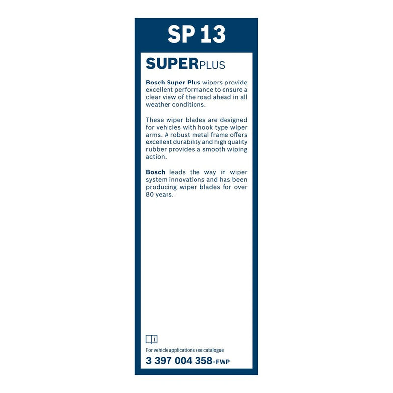 Bosch Conventional Wiper Blade 340mm — SP13 fits Alfa Romeo 1750-2000 1971-1975