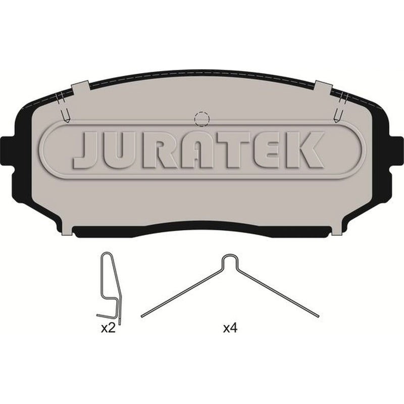 Juratek Front Brake Vented Discs & Pads fits Mazda CX-5 2017-2024 2.2