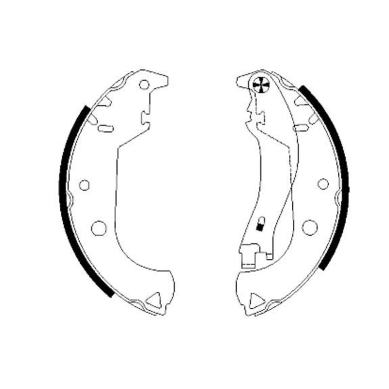 Mintex 4 x Brake Shoe Set Axle Kit fits Cadillac Cts 2002-2007 3.2