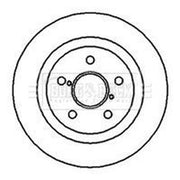 Borg & Beck 2 x Vented Brake Discs fits Toyota Rav 4 1994-2000 2.0