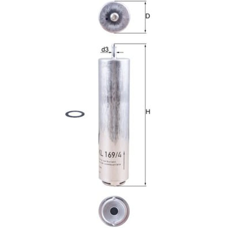 Mahle Fuel Filter Element KL 169/4D