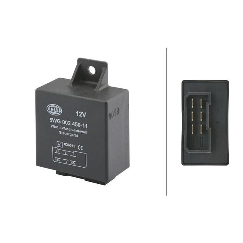 Hella Wiper Interval Relay fits Mercedes-Benz Henschel 2-T 1973-1977 1.8 2.2