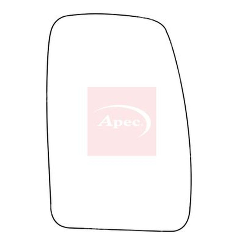 Apec Exterior Wing Mirror Glass Right fits Nissan Interstar 2002-2006