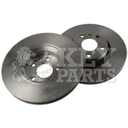Key Parts Front Brake Vented Discs & Pads fits Audi A6 C6 2004-2011 2.0 2.4 2.8