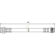 NAPA Brake Hydraulic Hose Line Rear NBH1027