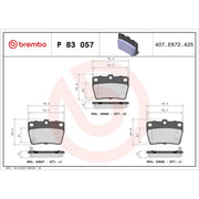 Brembo Front & Rear Pads fits Toyota Rav 4 2000-2005 1.8 2.0
