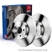 Apec 2 x Solid Rear Brake Discs SDK7390-x2