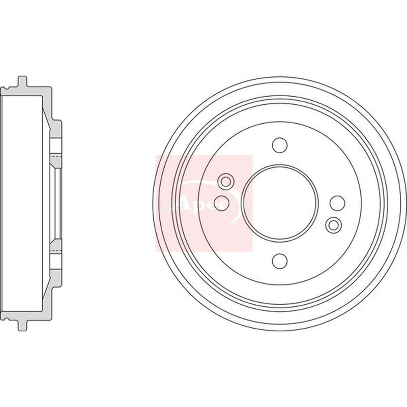 Apec Brake Drum Assembly Rear fits Kia Picanto II 2011-2017 1.0 1.2