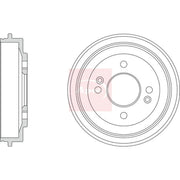 Apec Brake Drum Assembly Rear DRM9223