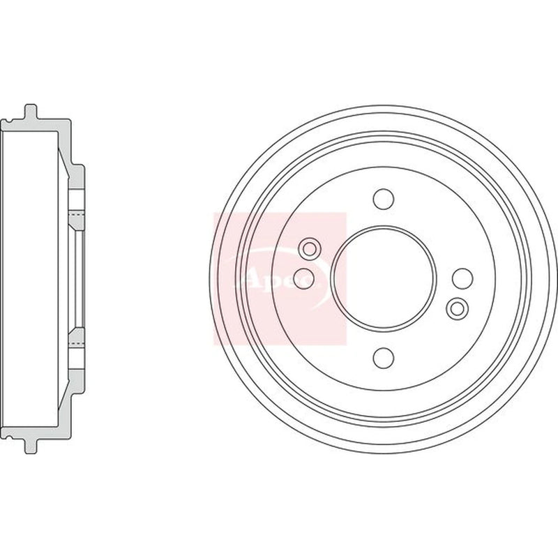 Apec Brake Drum Assembly Rear DRM9530