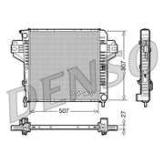 Denso Engine Radiator DRM06030