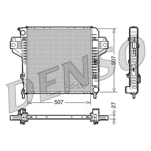 Denso Engine Radiator fits Jeep Cherokee 2001-2008 3.7