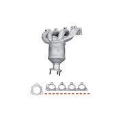 Hella Manifold Catalytic Converter fits Opel Vectra C 2002-2005 1.6