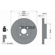 Textar 2 x Vented Front Brake Discs 92346103