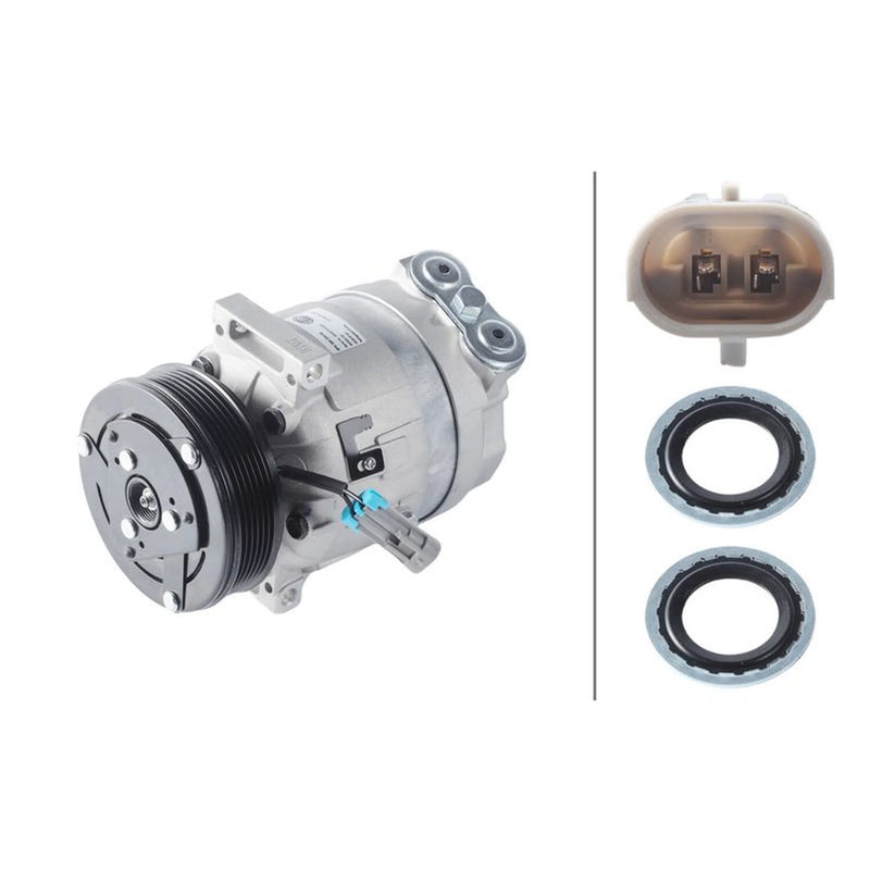 Hella Air Conditioning Compressor fits Fiat Croma 2005-2011 1.9
