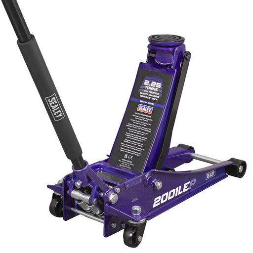 Sealey Low Profile Rocket Lift Trolley Jack 2.25 Tonne - Purple 2001LEP Sealey - Dynamic Drive