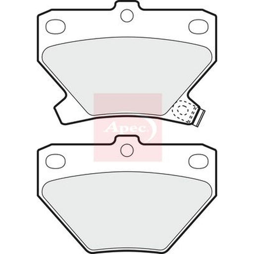 Apec Front & Rear Pads fits Toyota Yaris/Vitz 1999-2005 1.0 1.3 1.4