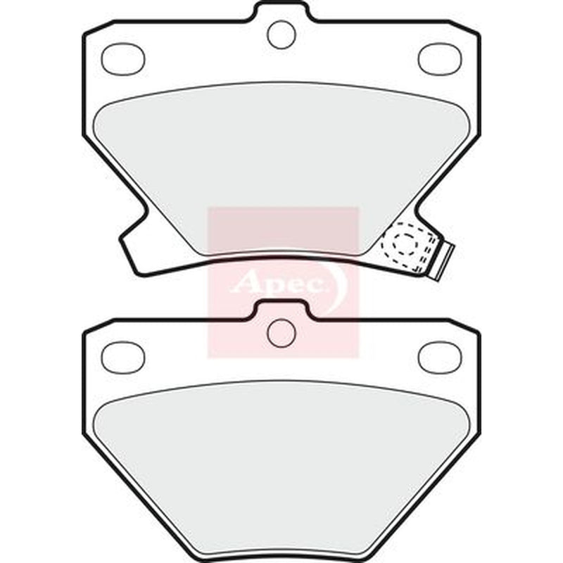 Apec Rear Brake Solid Discs & Pads fits Toyota Corolla 1997-2007 1.6