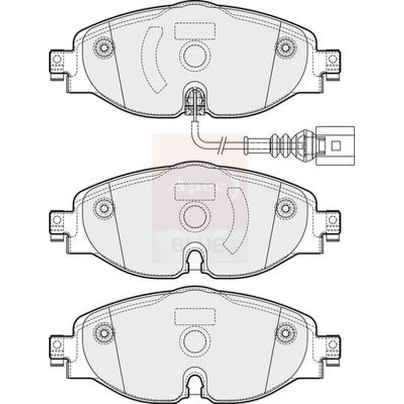 Apec Front Brake Pad Set fits Audi A1 2018 on