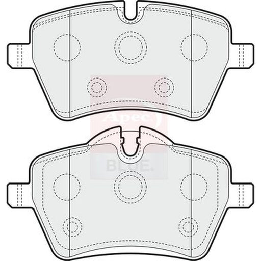 Apec Front Brake Pad Set fits Mini Mini 2003-2015